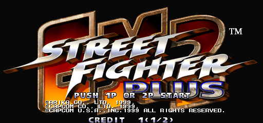 Street Fighter EX 2 Plus (USA 990611) Title Screen